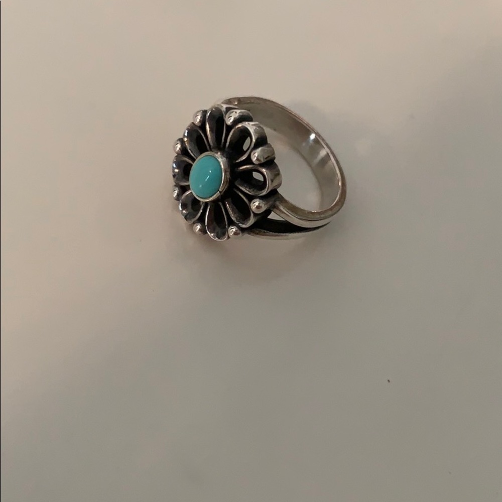 Turquoise flower James Avery ring